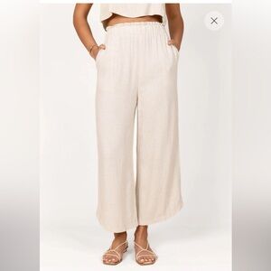 Petal & Pup Cream Linen Pants